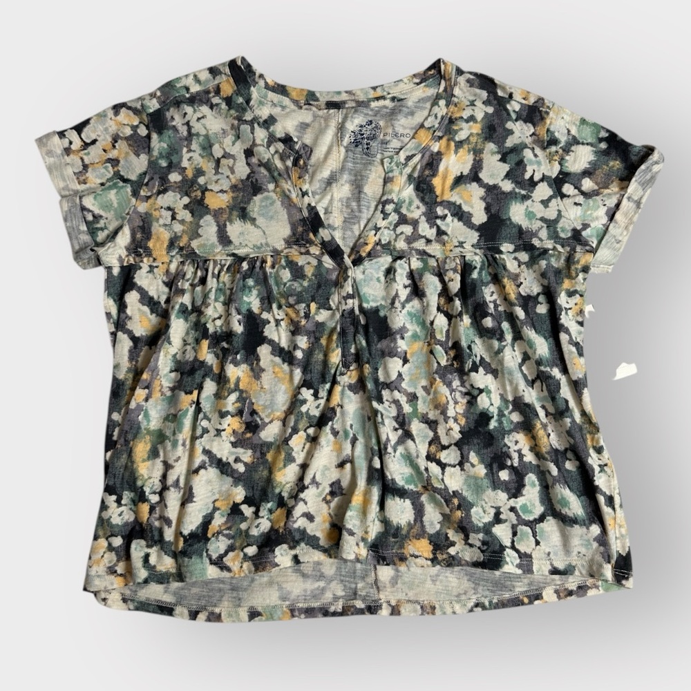 Pilcro, Babydoll Henley Tee, Size  XS - Picture 9 of 14